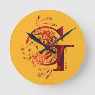 Harry Potter Aguamenti GRYFFINDOR™-grafik Rund Klocka
