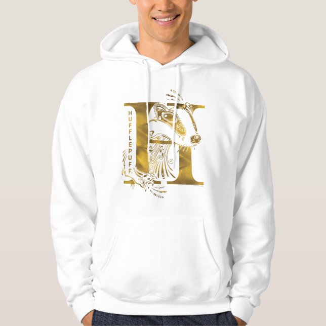 Harry Potter | Aguamenti HUFFLEPUFF™-grafik Hoodie (Framsida)