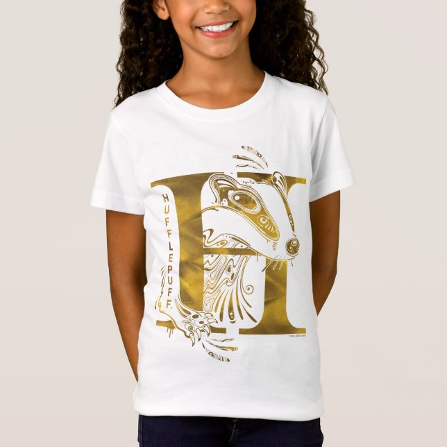 Harry Potter | Aguamenti HUFFLEPUFF™ Grafik Tee (Framsida)