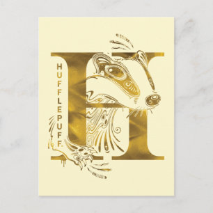 Harry Potter Aguamenti HUFFLEPUFF™-grafik Vykort