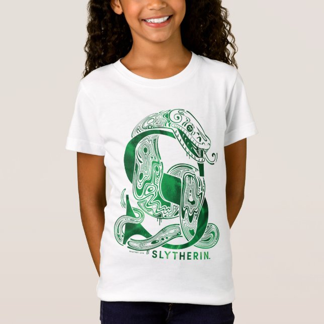 Harry Potter | Aguamenti SLYTHERIN™ Grafik T Shirt (Framsida)