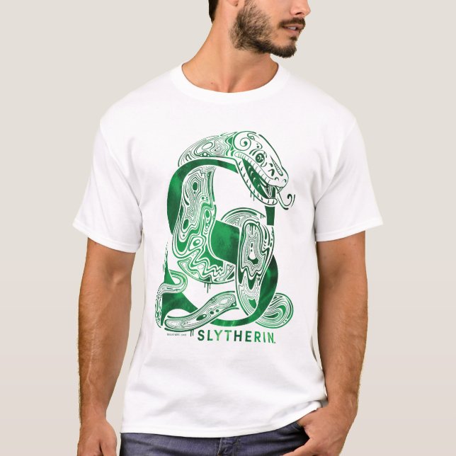 Harry Potter | Aguamenti SLYTHERIN™ Grafik T-shirt (Framsida)