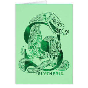 Harry Potter   Aguamenti SLYTHERIN™ Graphic Hälsningskort