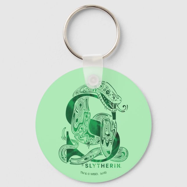 Harry Potter | Aguamenti SLYTHERIN™ Graphic Nyckelring (Framsida)