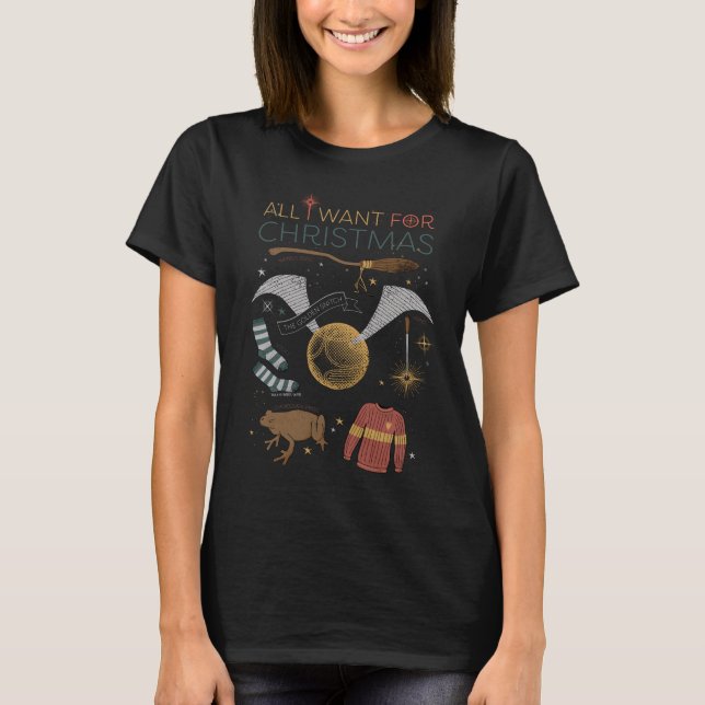 HARRY POTTER™ - allt jag vill ha i julklapp T Shirt (Framsida)