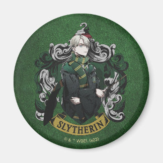 HARRY POTTER™ | Anime Draco Malfoy House Vapensköl Magnet