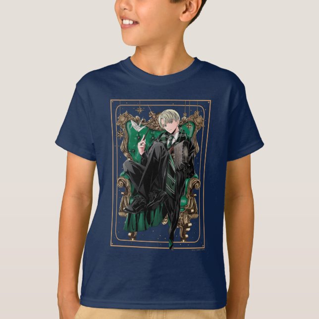 HARRY POTTER™ | Anime Draco Malfoy sittande T Shirt (Framsida)
