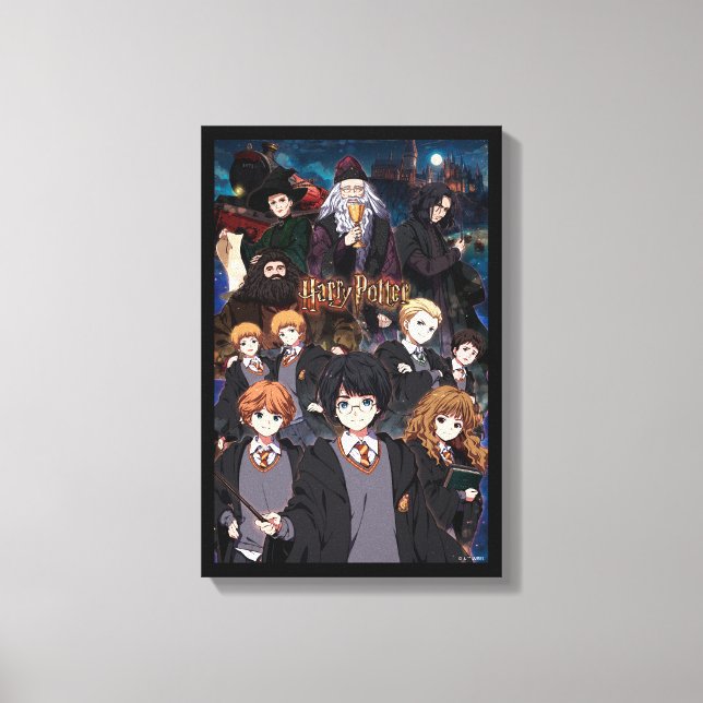 HARRY POTTER™ Anime Ensemble Scen Canvastryck (Framsida)