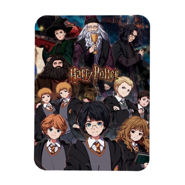 HARRY POTTER™ Anime Ensemble Scen Magnet (Vertikal)