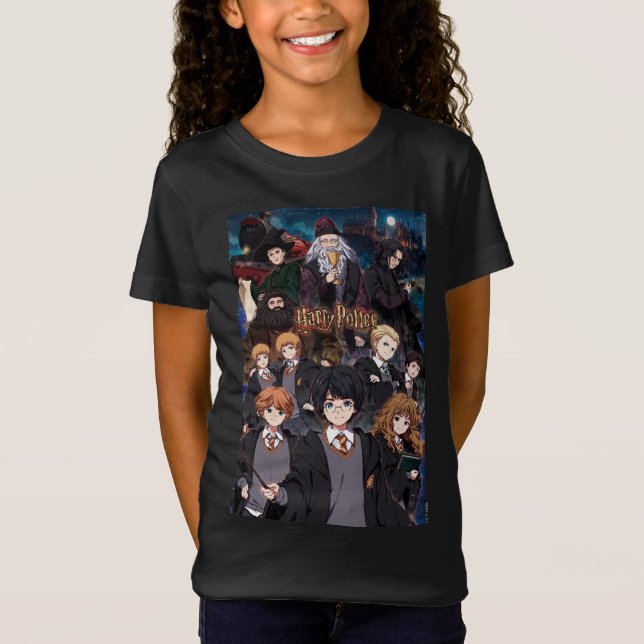 HARRY POTTER™ Anime Ensemble Scen T Shirt (Framsida)