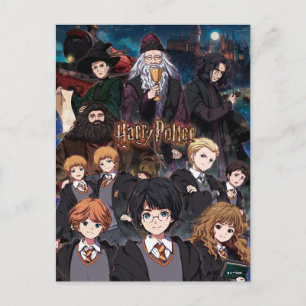HARRY POTTER™ Anime Ensemble Scen Vykort