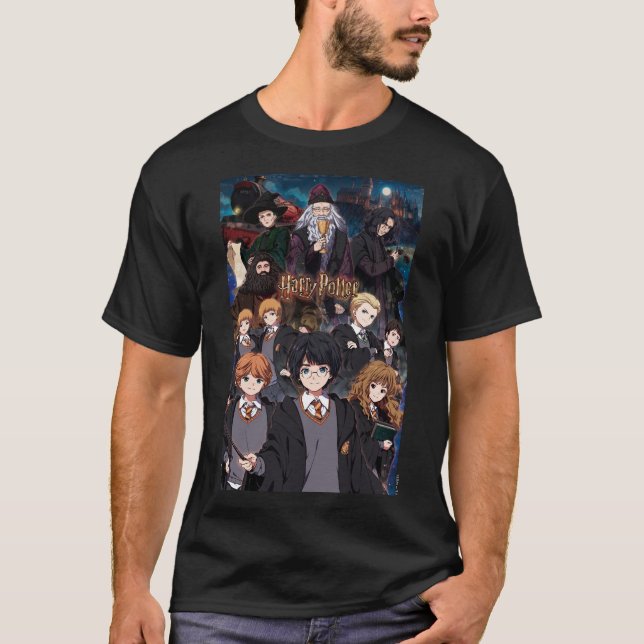 HARRY POTTER™ Anime Ensemble Scene T Shirt (Framsida)