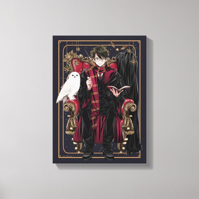 HARRY POTTER™ | Anime HARRY POTTER™ sittande Canvastryck (Framsida)