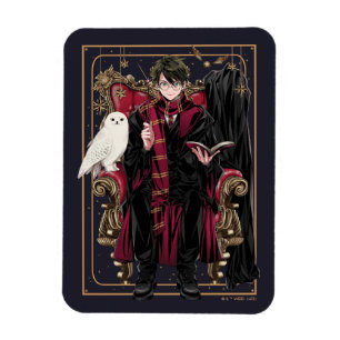 HARRY POTTER™   Anime HARRY POTTER™ sittande Magnet