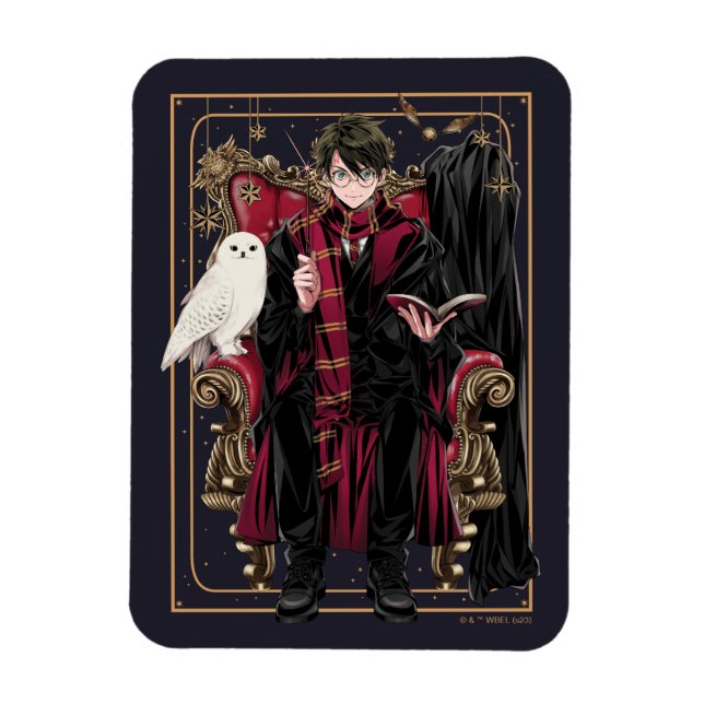 HARRY POTTER™ | Anime HARRY POTTER™ sittande Magnet (Vertikal)
