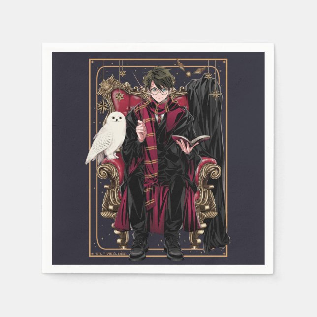 HARRY POTTER™ | Anime HARRY POTTER™ sittande Pappersservett (Framsidan)