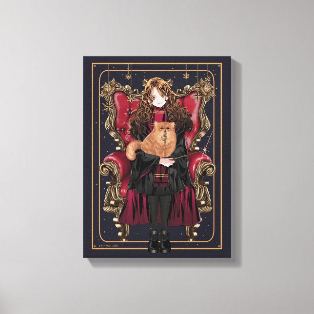 HARRY POTTER™ | Anime Hermione Granger Seed Canvastryck (Framsida)
