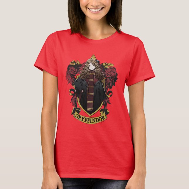 HARRY POTTER™ | Anime Hermione House Vapensköld T Shirt (Framsida)