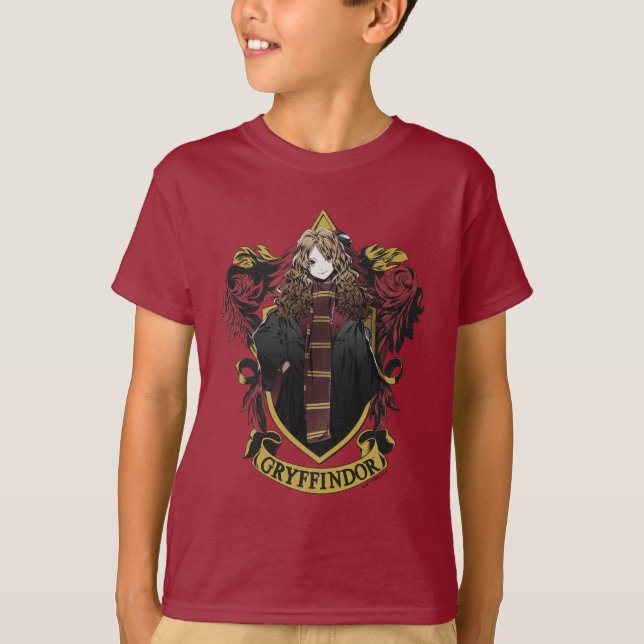 HARRY POTTER™ | Anime Hermione House Vapensköld T Shirt (Framsida)