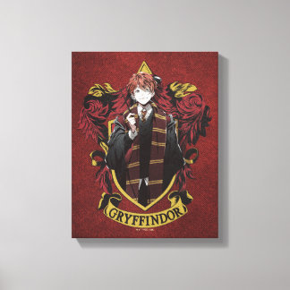 HARRY POTTER™ | Anime Ron Weasley House-vapen Canvastryck