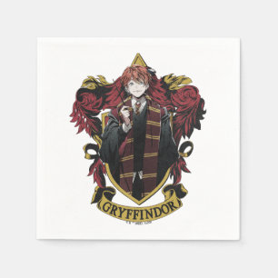 HARRY POTTER™   Anime Ron Weasley House-vapen Pappersservett