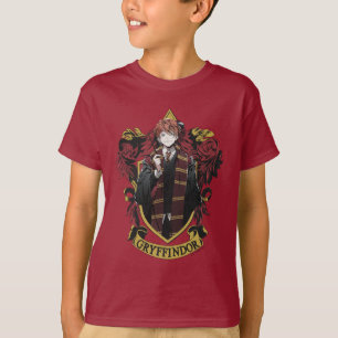 HARRY POTTER™ Anime Ron Weasley House-vapen T Shirt