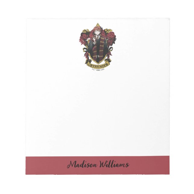 HARRY POTTER™ | Anime Ron Weasley House Vapensköld Anteckningsblock (Framsida)