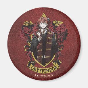 HARRY POTTER™   Anime Ron Weasley Hus Vapen Magnet