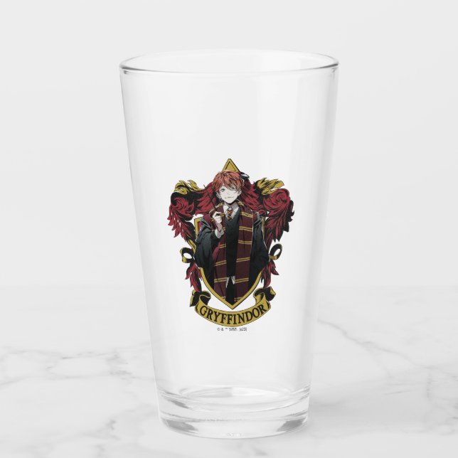 HARRY POTTER™ | Anime Ron Weasley Husets vapen Glaskopp (Framsida)