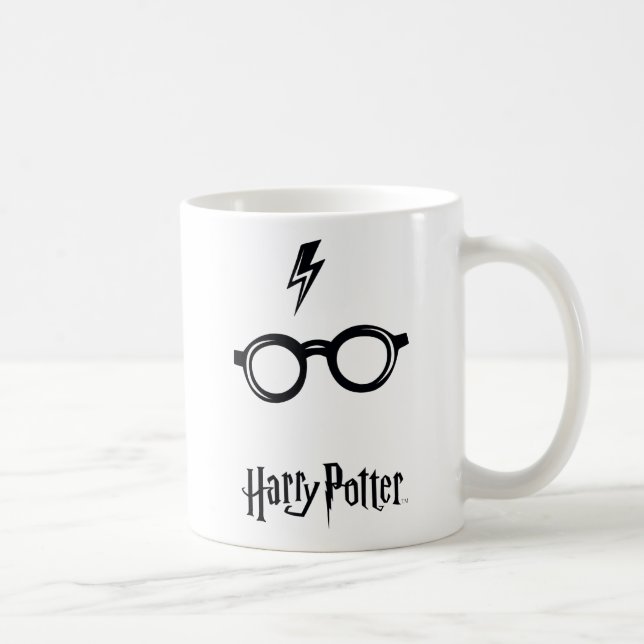 Harry Potter | Ärr efter blixten och glasögon Kaffemugg (Höger)