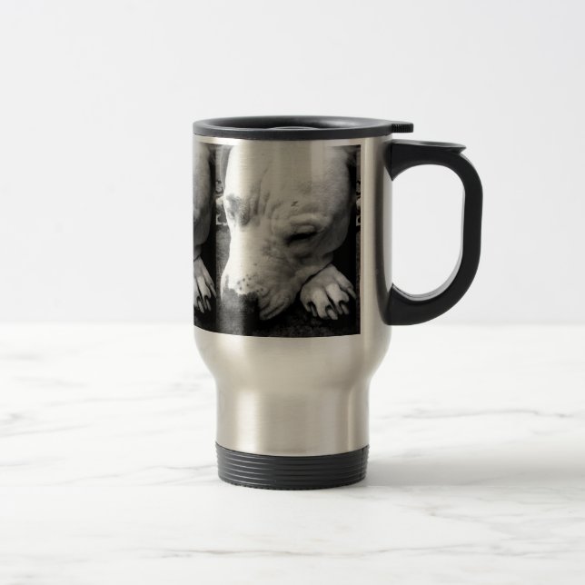 harry potter ärr hund vit pitbull resemugg (Höger)