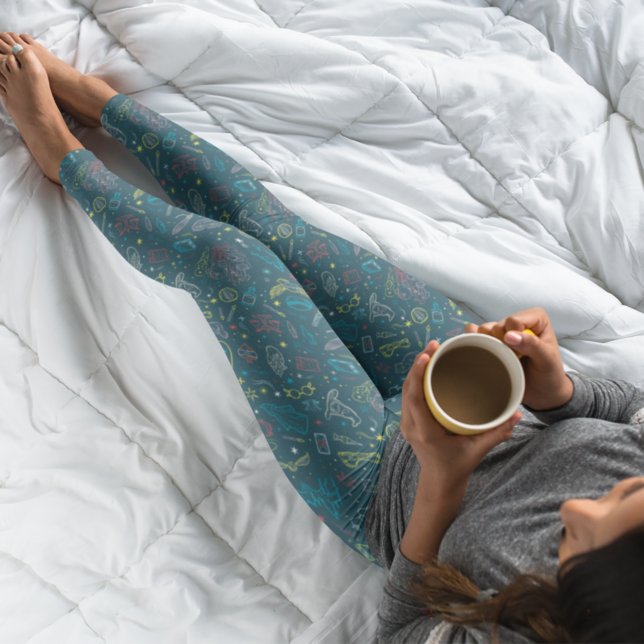 HARRY POTTER™ Artifact Line Art Mönster Leggings (Skapare uppladdad)
