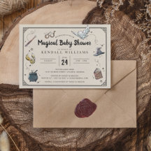 Harry Potter Baby Shower-inbjudan