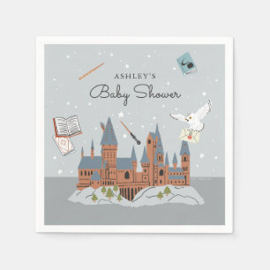 Harry Potter Baby shower på Hogwarts slott Pappersservett