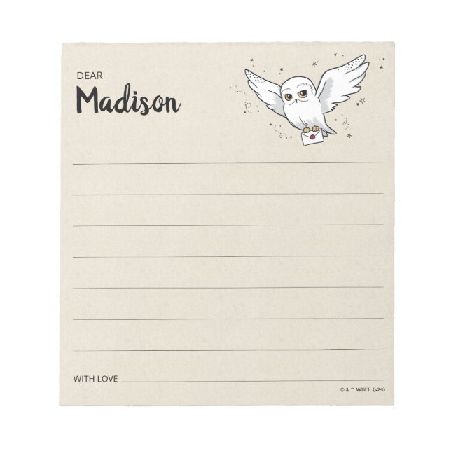 HARRY POTTER™ Baby Shower Time Capsule Note Anteckningsblock (Framsida)