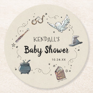 HARRY POTTER™ Baby Shower Underlägg Papper Rund