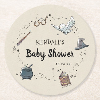 HARRY POTTER™ Baby Shower Underlägg Papper Rund