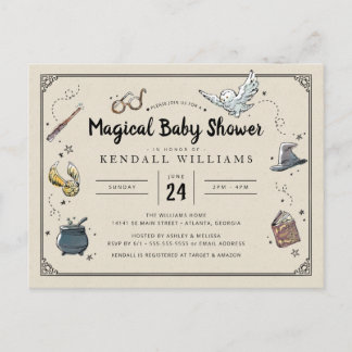 Harry Potter Baby Shower Vykort