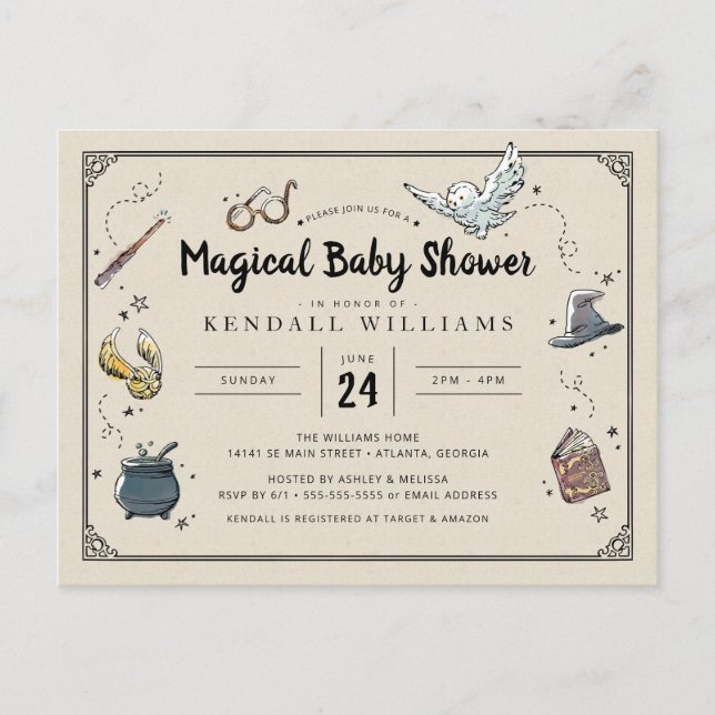 Harry Potter Baby Shower  Vykort (Framsida)