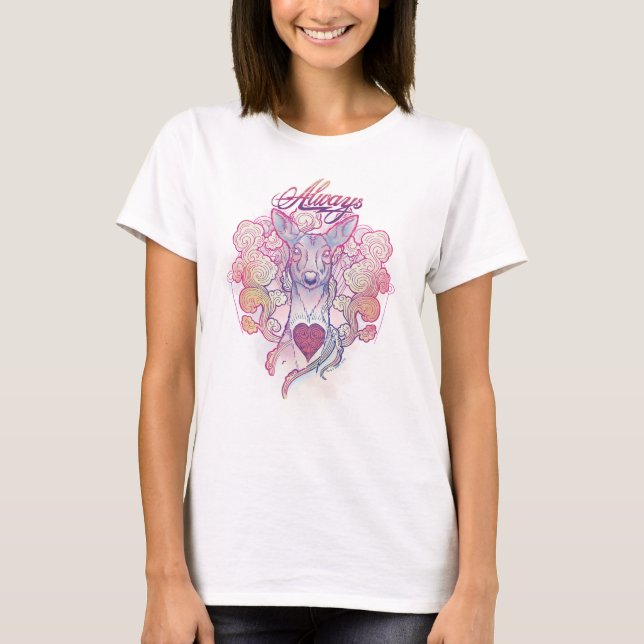 Harry Potter Besvärjelse | "Alltid" Doe Patronus Tee Shirt (Framsida)