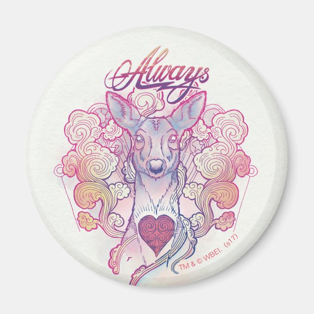 Harry Potter Besvärjelse | "Alltid" Dov Patronus Magnet (Framsidan)