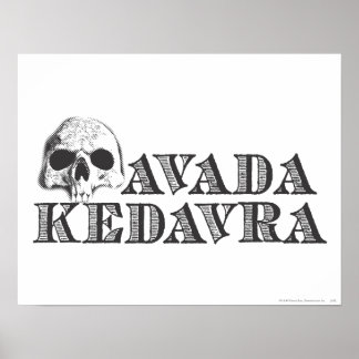 Harry Potter Besvärjelse | Avada Kedavra Poster