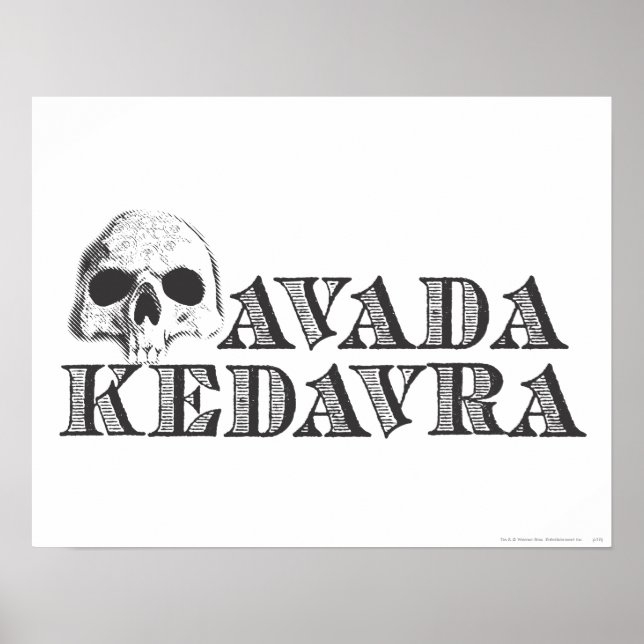 Harry Potter Besvärjelse | Avada Kedavra Poster (Framsidan)