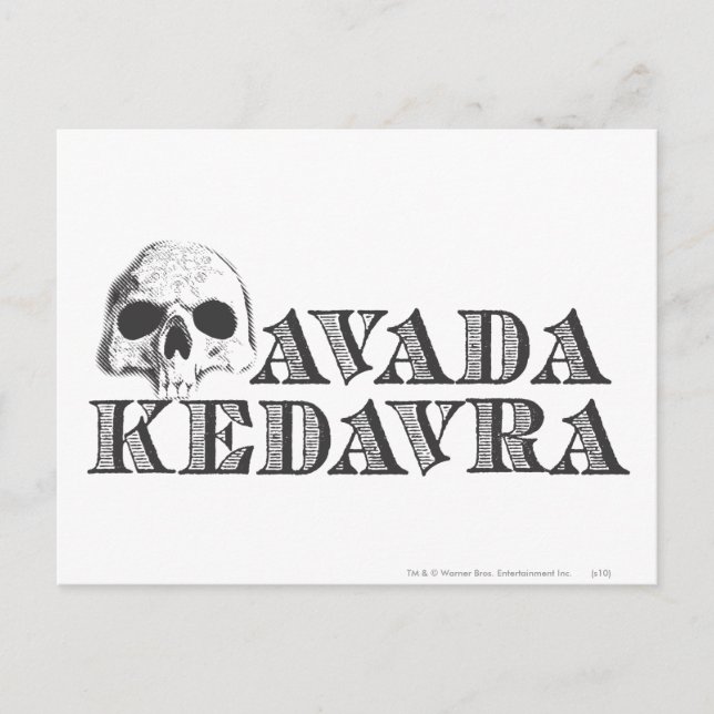 Harry Potter Besvärjelse | Avada Kedavra Vykort (Framsida)
