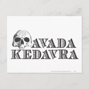 Harry Potter Besvärjelse Avada Kedavra Vykort