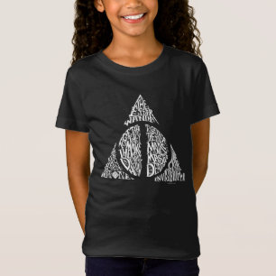 Harry Potter Besvärjelse DEATHLY HALLOWS Typogra Tee Shirt