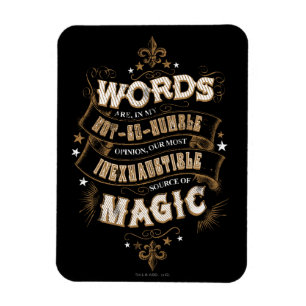 Harry Potter Besvärjelse Ord är vår mest outsinl Magnet