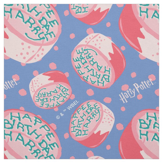 HARRY POTTER™ Birthday Cake Mönster Tyg (Provkarta)