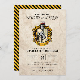 Harry Potter Birthday | Hufflepuff-inbjudan Inbjudningar