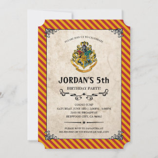 Harry Potter Birthday Inbjudningar